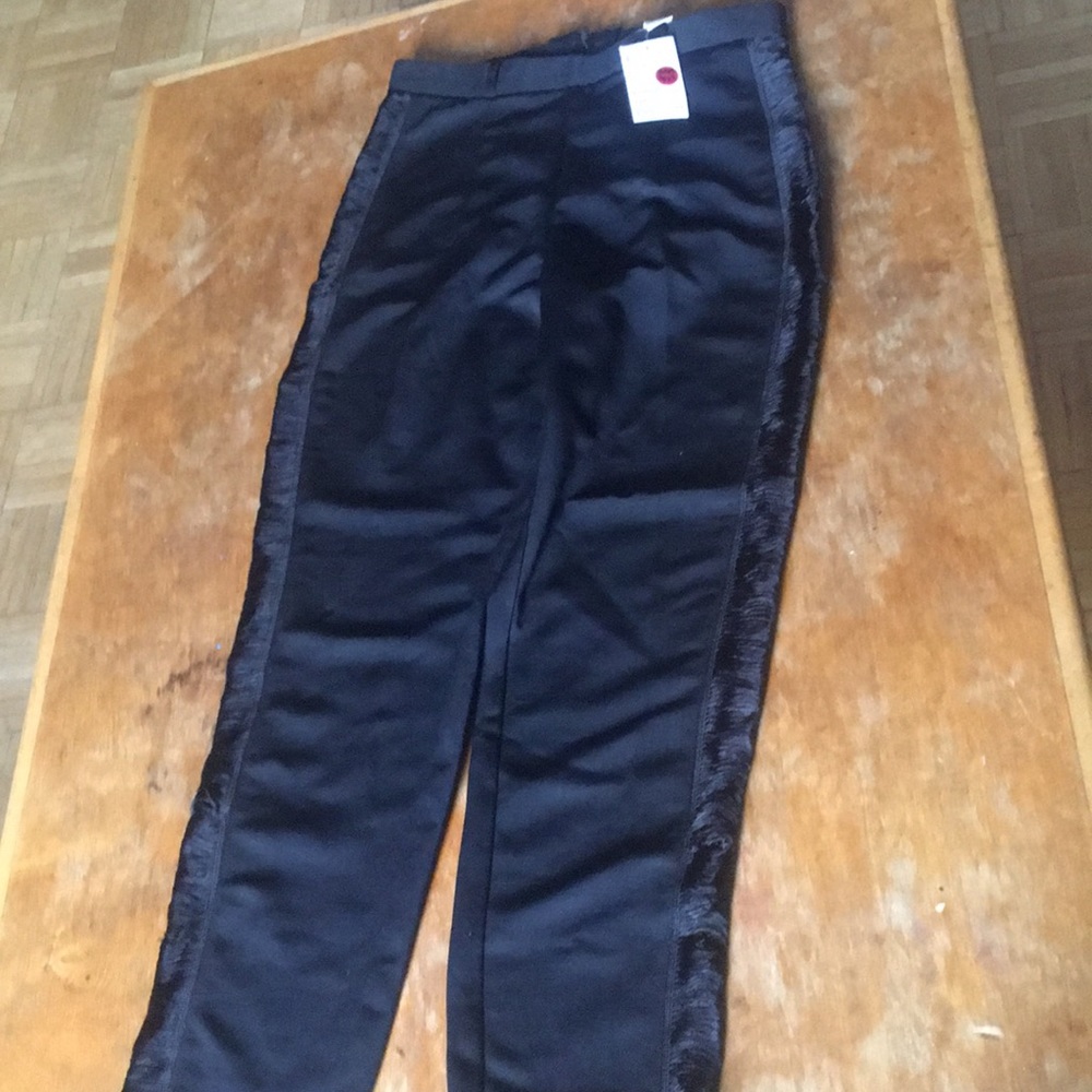 NWT Women’s Fringed Tuxedo Pants. Sz.4